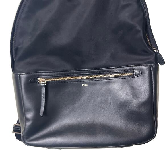 ISM THE BACKPACK Black Leather and Nylon - Picture 2 of 11